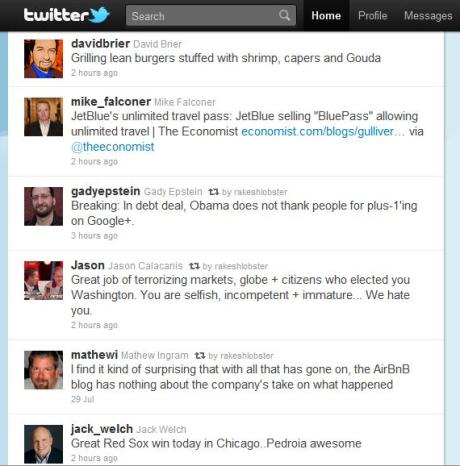 twitter Twitter page